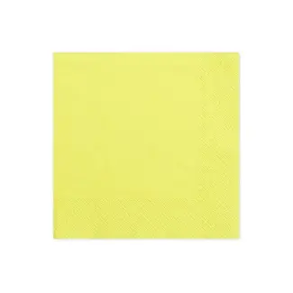 PartyDeco Servetten - Geel
