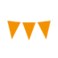 Vlaggenlijn Oranje - 50 meter