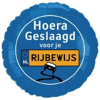 Ballonnerie Folieballon Rijbewijs - 45cm