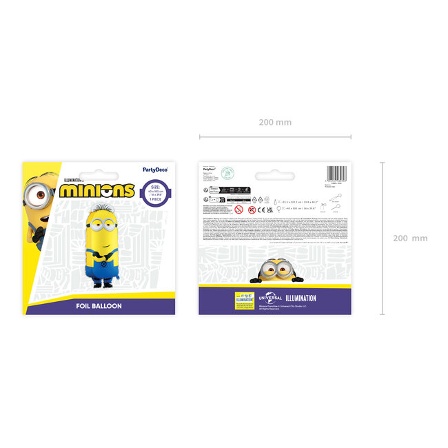 Folieballon Minion Tim - 40x100 cm