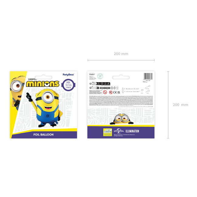Folieballon Minion Mel - 72x64 cm
