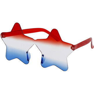 Folat Bril Sterren - Rood Wit Blauw