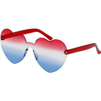 Folat Bril Hart - Rood Wit Blauw