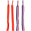 Folat Schoenveters - Oranje/RoodWitBlauw - 2 setjes - 91 cm