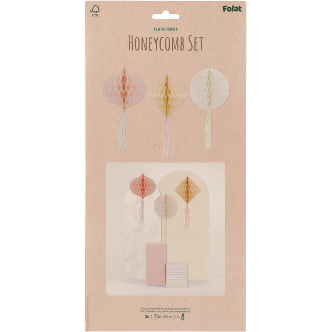Honeycomb Set - Playful Powder - 3st