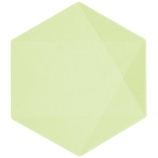 Vert Decor Bordjes Zeshoekig - Groen - 6 st - 26 cm