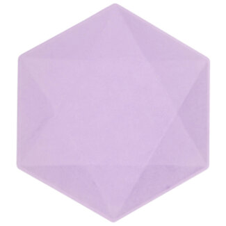 Vert Decor Bordjes Zeshoekig - Paars - 6 st - 20,8 cm