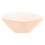Vert Decor Bowl Zeshoekig - Abrikoos - 6 st - 16 cm