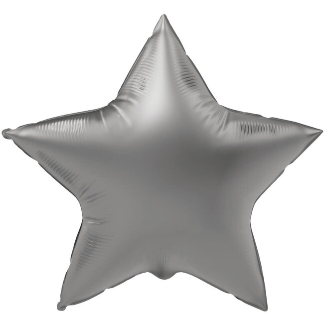 Folieballon Ster Chrome Zilver
