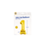 Folieballon met Standaard Cijfer 1 Goud - 150 cm