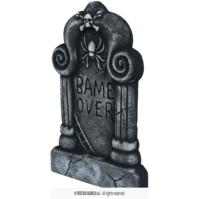 Grafsteen Game Over - 42 x 27 cm