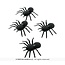 Zwarte Plastic Spin - 4 st - 8,5 x 10 cm