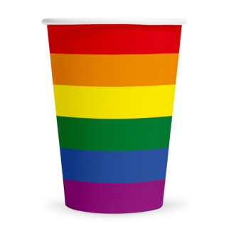 Globos Papieren Bekertjes Pride - 210nl - 8st