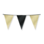 Sparkling Blackn & Gold Glitter Vlaggenlijn - 6 meter - 20x30cm