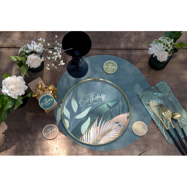 Placemat Duck blue - Ø 34 cm - 50 st