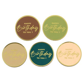 Santex Birthday Jungle Small Deco Confetti - Ø 5 cm - 10st