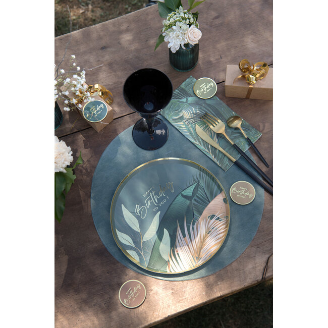 Birthday Jungle Small Deco Confetti - Ø 5 cm - 10st