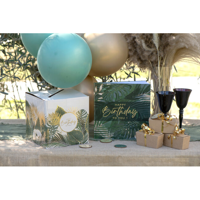 Gastenboek Birthday Jungle - 24 x 24 cm - 20 pagina's