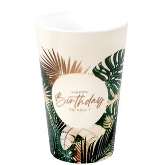 Santex Reusable Birthday Jungle Cup - 33cl - 1st - Ø 7.3 x 11.6 cm