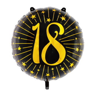 Globos Folieballon XL  - Milestones Black & Gold - 18 - 72cm