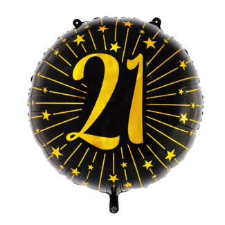 Globos Folieballon XL  - Milestones Black & Gold - 21 - 72cm