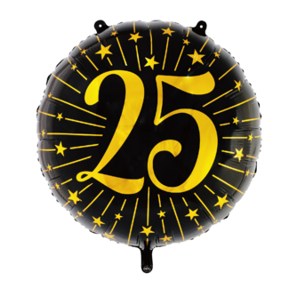 Globos Folieballon XL  - Milestones Black & Gold - 25 - 72cm