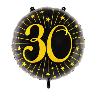 Globos Folieballon XL  - Milestones Black & Gold - 30 - 72cm