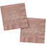 Crème Rose - Servetten - 33x33cm - 20 st