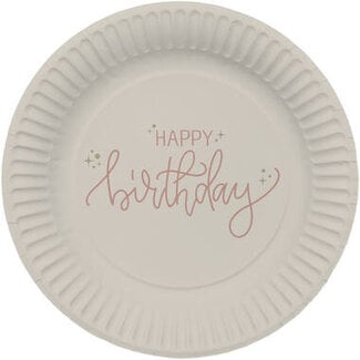 Folat Crème Rose - Bordjes - 23cm - 8 st