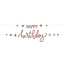 Folat Crème Rose - Letterslinger - "Happy Birthday" - 1,5 meter