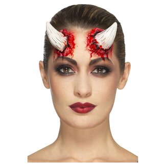 Smiffy's Make-Up FX, Latex Devil Horns Prothese