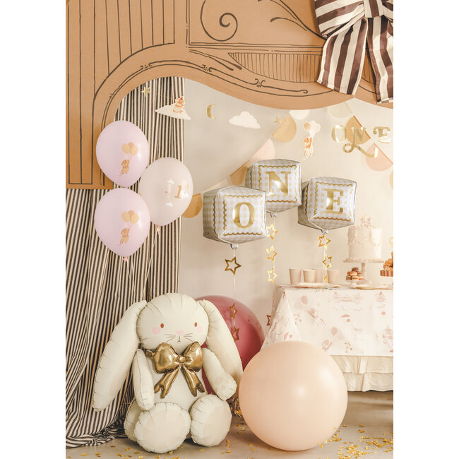 Folieballon Bunny Crème - 75x84 cm