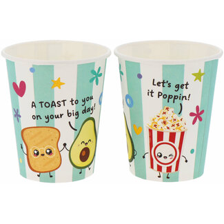 Folat Bekertjes Kawaii Party - 250 ml - 8 stuks