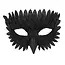 Zwart Veren Masker met Zwarte Snavel