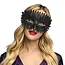 Zwart Veren Masker met Zwarte Snavel
