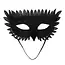 Zwart Veren Masker met Zwarte Snavel