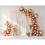 Ballonnen Chrome Rosé Gold - 12 cm - 50 stuks