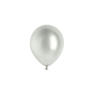 Strong Balloons Ballonnen Chrome Zilver - 12 cm - 50 stuks