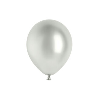 PartyDeco Ballonnen Chrome Zilver - 33cm - 50 stuks