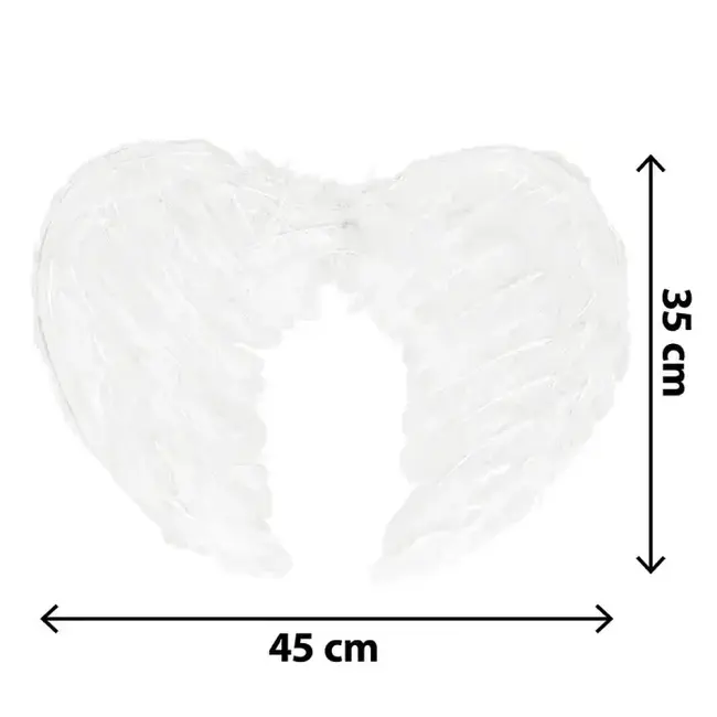 Set Engel Wit - Diadeem Halo en Vleugels