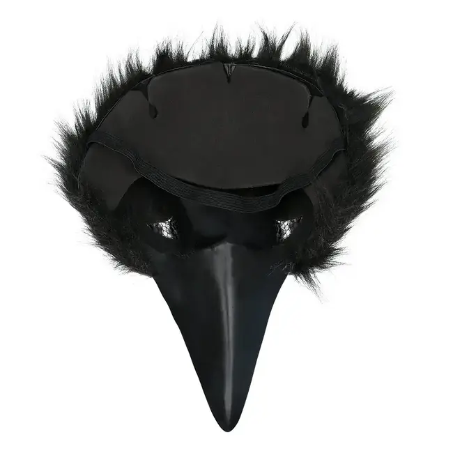 Pluchen Half Masker Kraai