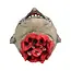 Hang Decoratie Gemarteld Hoofd - 50 x 21 cm
