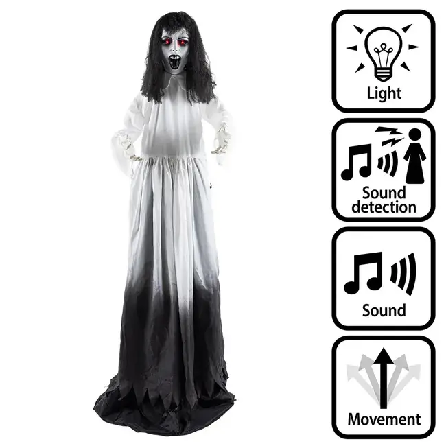 Staande Decoratie Ghost Widow - pop-up 185 tot 225 cm