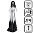 Staande Decoratie Ghost Widow - pop-up 185 tot 225 cm