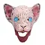 Latex Hoofd Masker Horror Cat