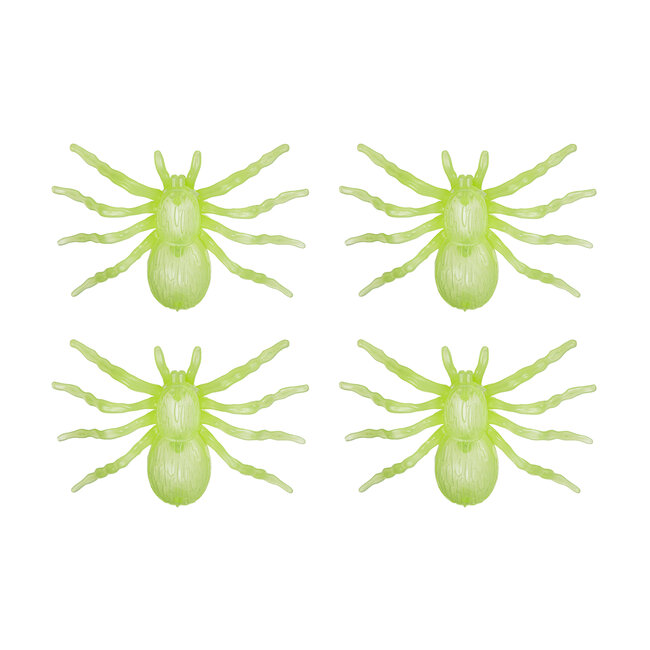 Glow in the dark Spinnen - 4 st - ... cm