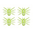 Glow in the dark Spinnen - 4 st - ... cm