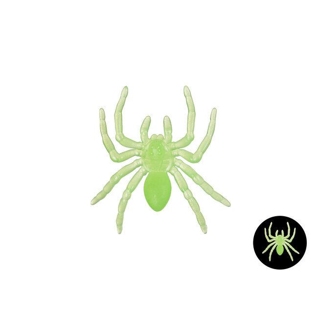 Glow in the dark Spinnen - 10 st - ... cm