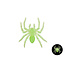 Glow in the dark Spinnen - 10 st - ... cm