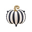 Folieballon Gestreepte Pompoen - 39 x 38 cm